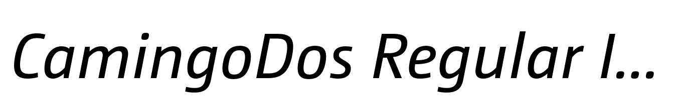 CamingoDos Regular Italic
